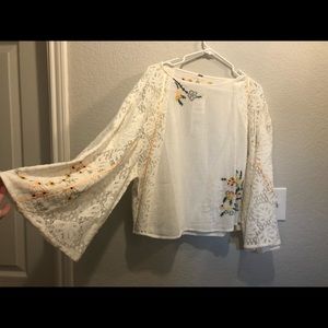 Free People Floral Top. XL. $70
